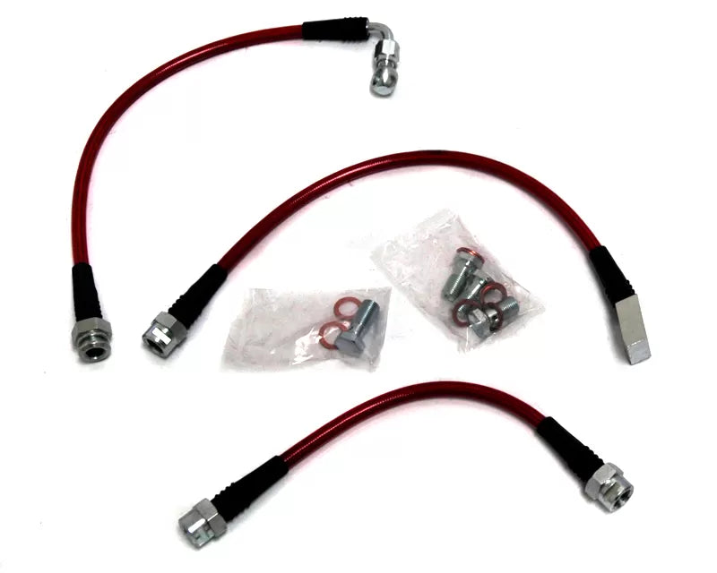 Agency Power AP-CTSV1-410 Rear Steel Braided Brake Lines Cadillac CTS-V 04-07 | Duco Car Parts UK Car Parts