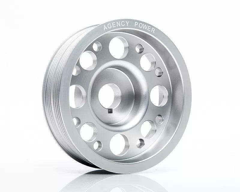 Agency Power AP-GDA-130S Lightweight Silver Crank Pulley Subaru WRX/STI 02-07 | Duco Car Parts UK Car Parts