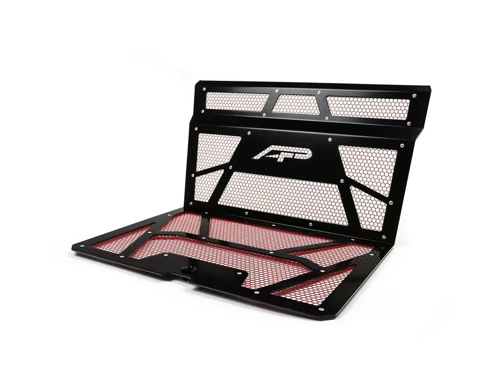 Agency Power AP-RZR-111-FGB-MRD Vented Engine Cover Gloss Black | Red Polaris RZR XP 1000 | XP Turbo | Duco Car Parts UK Car Parts