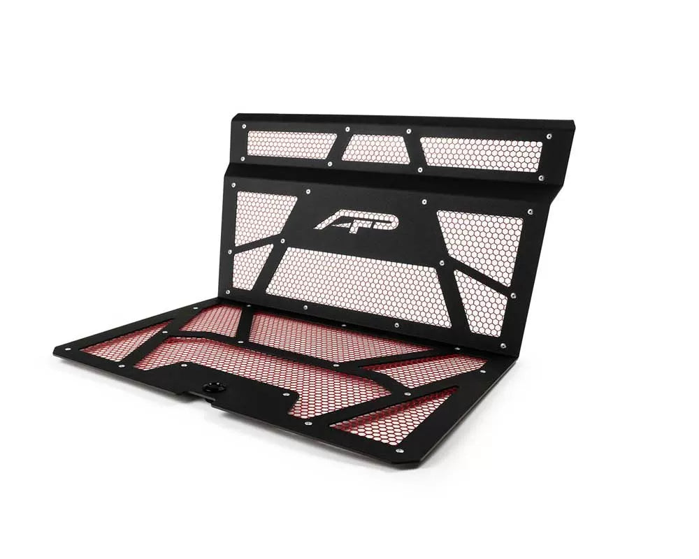 Agency Power AP-RZR-111-FMB-MRD Vented Engine Cover Matte Black | Red Polaris RZR XP 1000 | XP Turbo | Duco Car Parts UK Car Parts