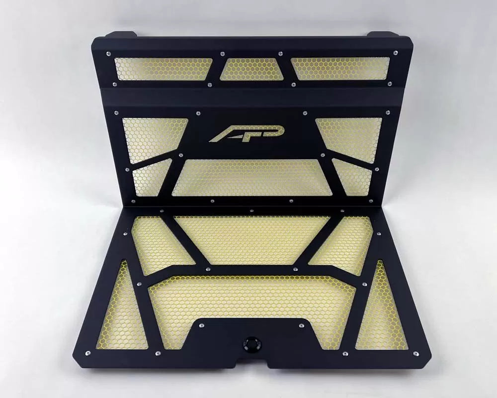 Agency Power AP-RZR-111-FMB-MYLW Vented Engine Cover Gloss Black | Yellow Polaris RZR XP 1000 | XP Turbo 2014-2018 | Duco Car Parts UK Car Parts