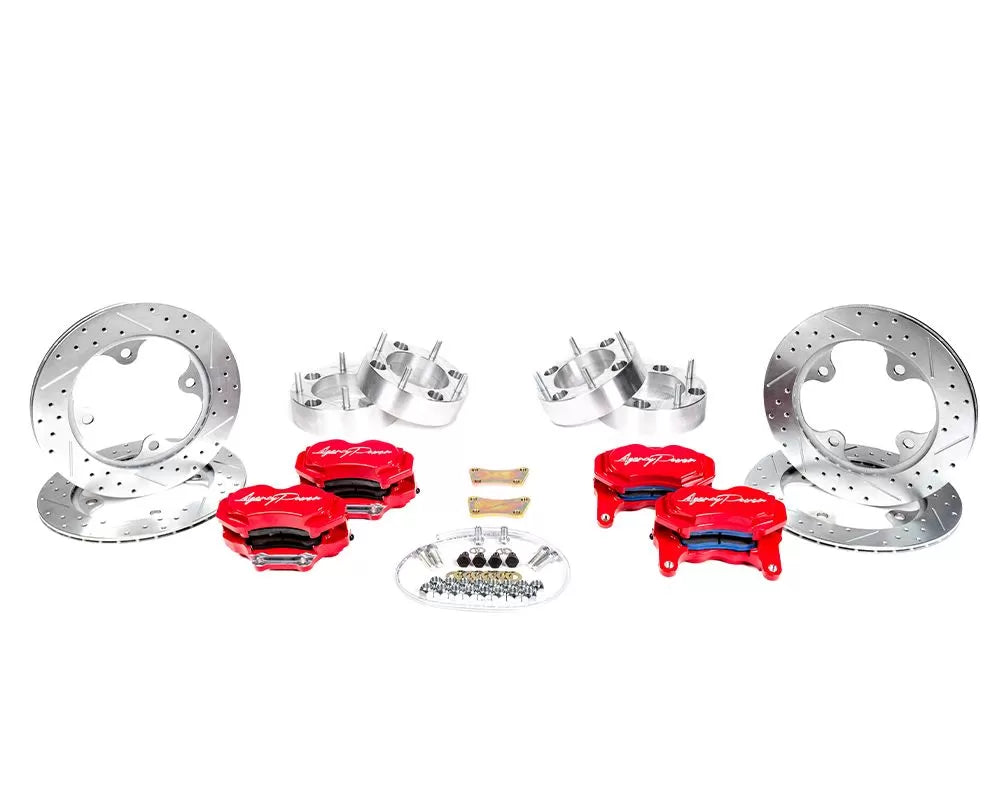 Agency Power AP-RZR-460-RD Big Brake Kit Front and Rear Red Polaris RZR Turbo | Duco Car Parts UK Car Parts