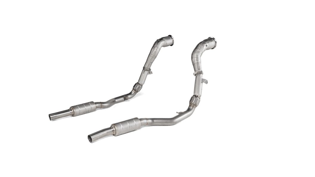 Akrapovic Audi 4M RS Q8  Stainless Steel Downpipe & Link Pipe - Duco Car Parts UK
