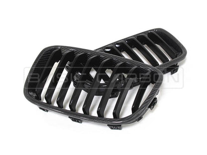 Basic Carbon BMW 1 Series F20 F21 Pre-LCI Carbon Fibre Kidney Grille (inc. 114d, 118i, 125i & M135i)