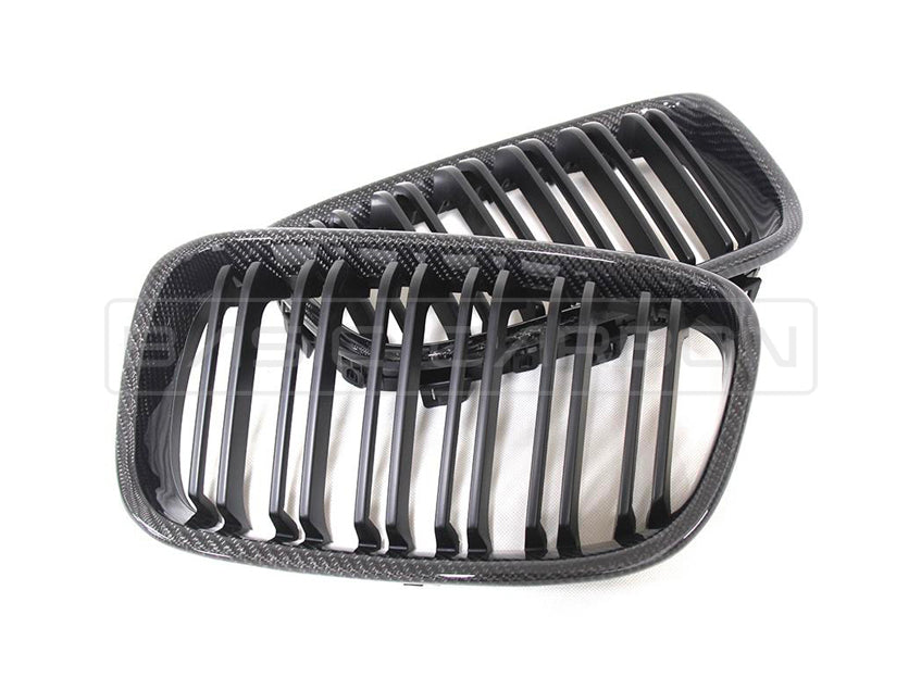 Basic Carbon BMW 1 Series F20 F21 Pre-LCI Carbon Fibre Kidney Grille (inc. 114d, 118i, 125i & M135i)