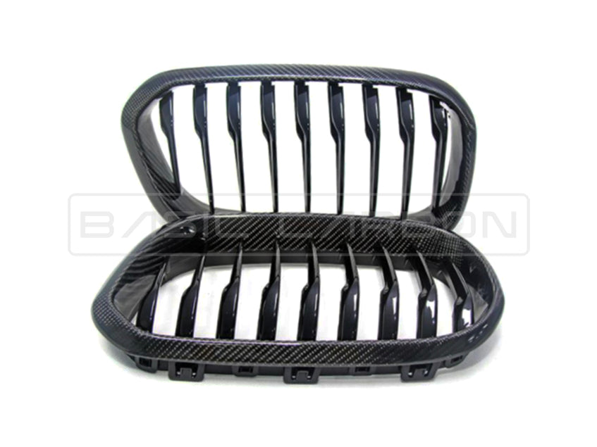 Basic Carbon BMW F20 F21 LCI Carbon Fibre Kidney Grille (Inc. 125i, M135i & M140i)
