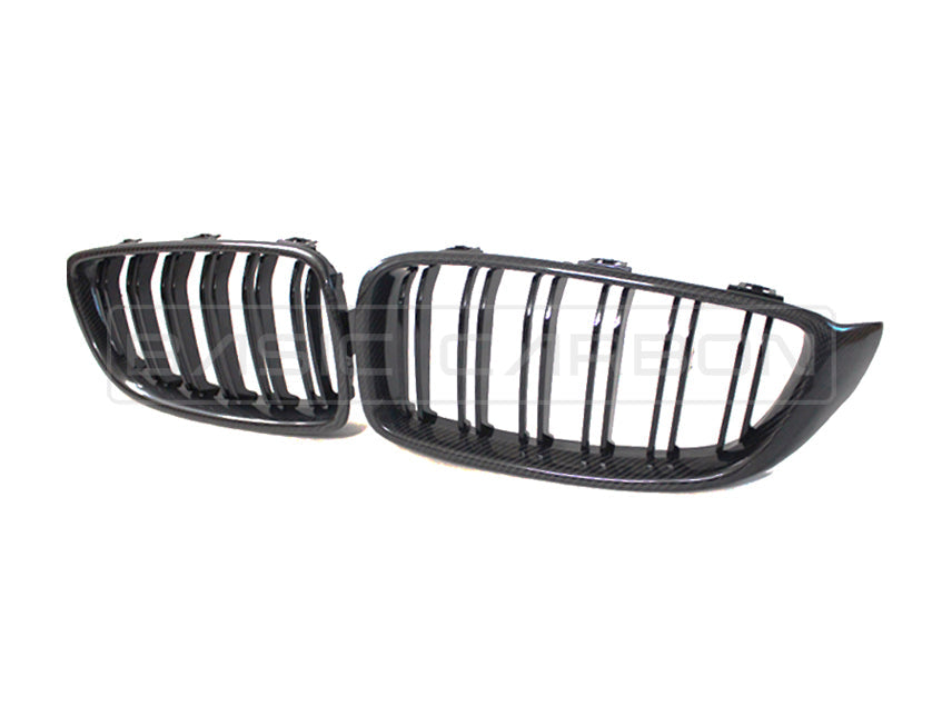 Basic Carbon BMW F32 F80 F82 Gloss Carbon Fibre Kidney Grille (Inc. M3 & M4)