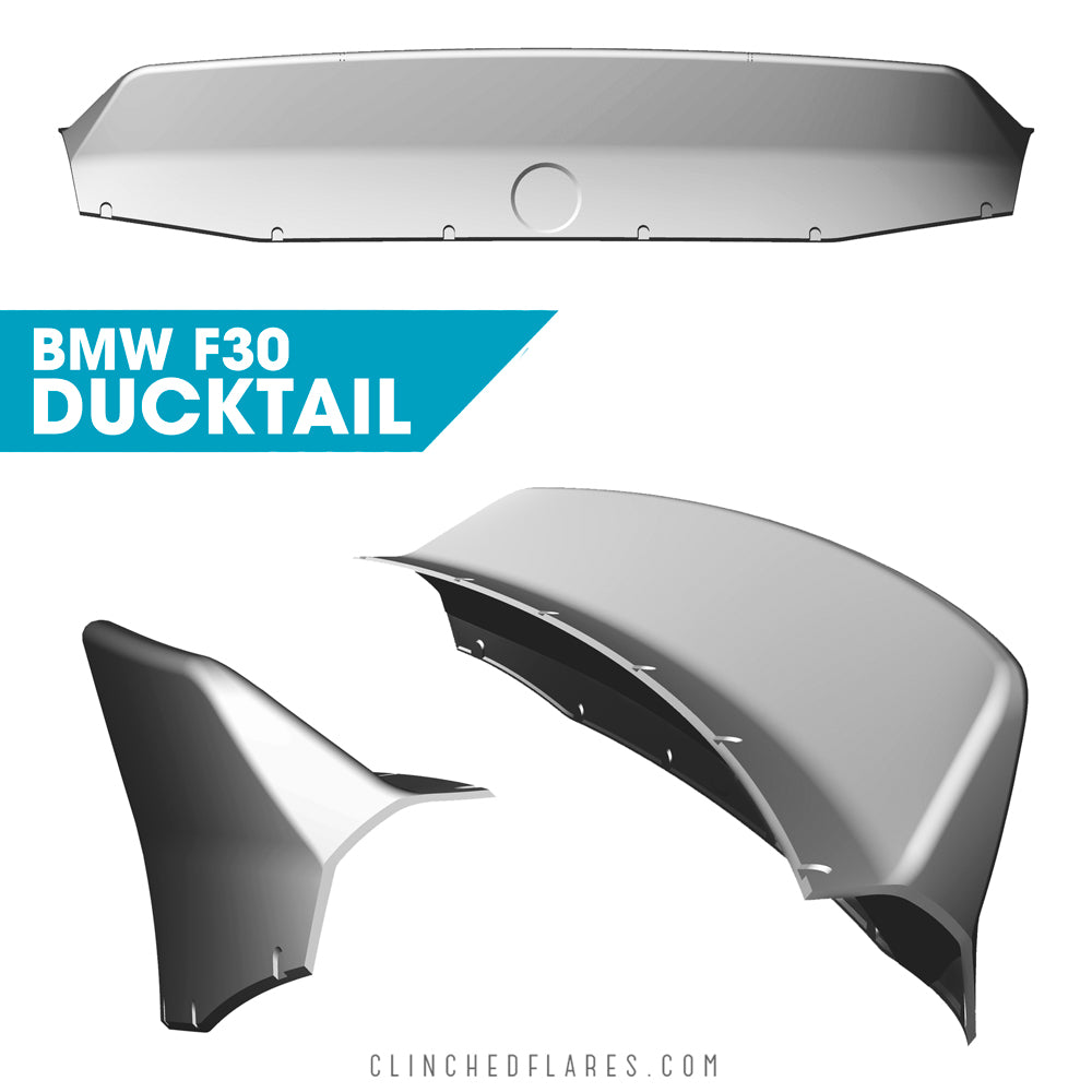 Clinched BMW 3-series F30 Ducktail Spoiler | Duco Car Parts UK Car Parts