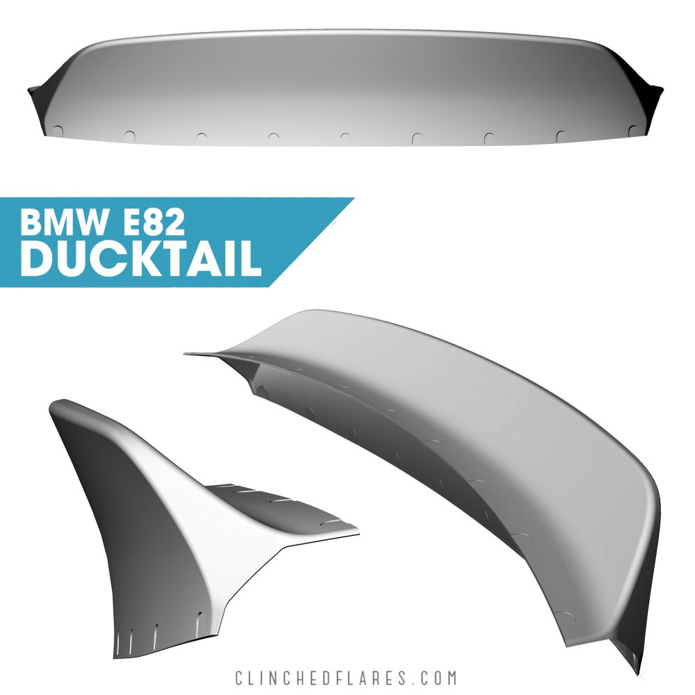 Clinched BMW 1-series E82 Ducktail Spoiler | Duco Car Parts UK Car Parts