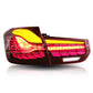 Basic Carbon BMW F30 F35 F80 GTS Style LED Tail Lights (Inc. 330i, 335i, 340i & M3)