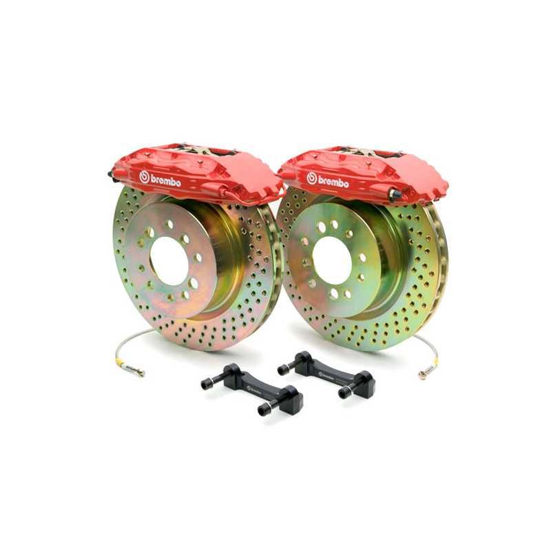 Brembo BMW F20 F22 F30 F32 F36 Front GT 6 Piston Cross Drilled Big Brake Kit 355x32mm (Inc. M135i, M240i, 328i & 430i)