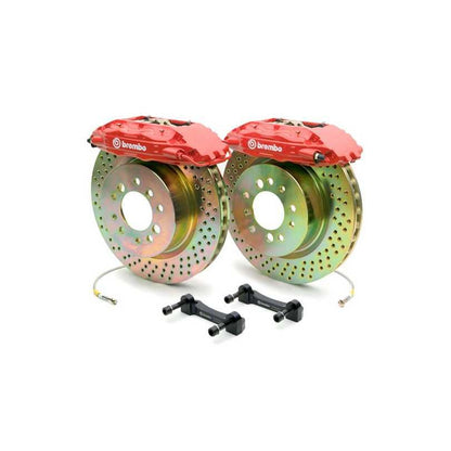 Brembo BMW F20 F22 F30 F32 F36 Front GT 6 Piston Cross Drilled Big Brake Kit 355x32mm (Inc. M135i, M240i, 328i & 430i)