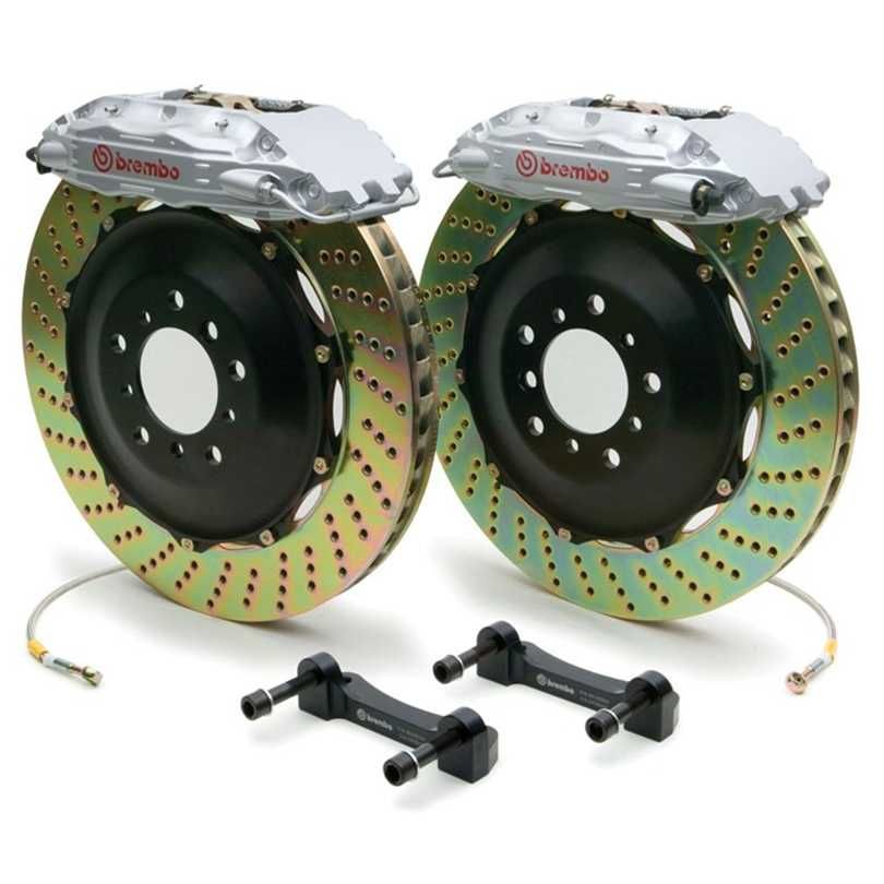Brembo BMW F20 F22 F30 F32 F36 Front GT 6 Piston Cross Drilled Big Brake Kit 355x32mm (Inc. M135i, M240i, 328i & 430i)