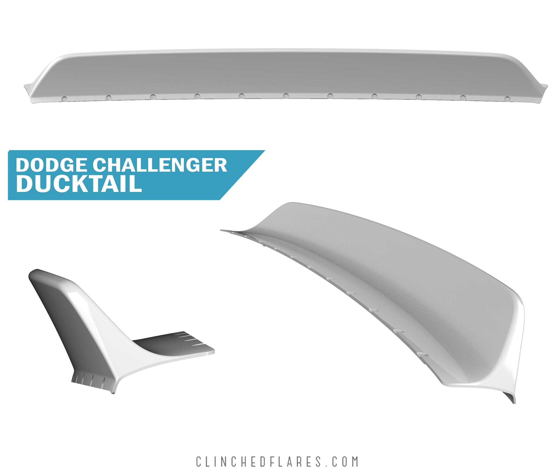 Clinched Dodge Challenger Ducktail Spoiler | Duco Car Parts UK Car Parts