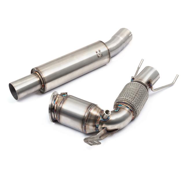 Cobra BMW N55 F40 M135ix Front Downpipe Sports Cat / De-Cat To Cobra Sport Performance Exhaust Package
