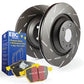 EBC Audi B8 Yellowstuff 4000 Series Front Sport Brake Pads & USR Slotted Discs Kit - ATE Caliper (A4 & A5) | Duco Car Parts UK