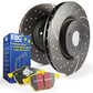 EBC Audi Seat Skoda Volkswagen Yellowstuff 4000 Series Front Sport Brake Pads & Slotted And Dimpled Sport Discs Kit - ATE Caliper (Inc. 8S TT, 7N Alhambra, 5E Octavia & MK7 Golf GTI) | ML Performance UK