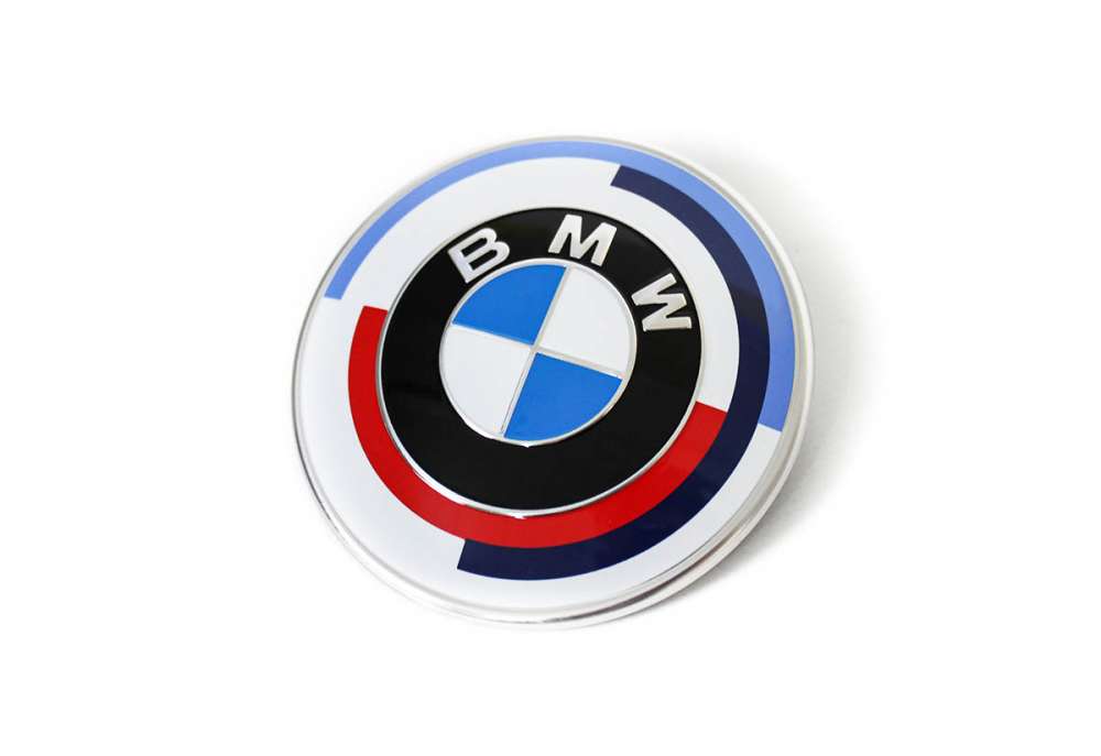 Genuine BMW G22 G23 G82 G83 82mm 50th Anniversary Rear Boot Emblem (Inc. i4 M50, 430i, M440i & M4)