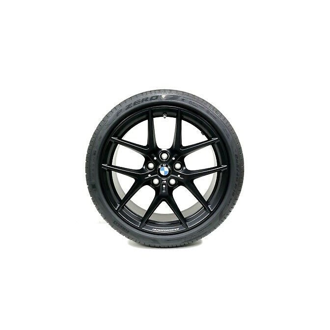 Genuine BMW F40 F44 Matte Black 18' Y-Spoke 554M RDC Wheel and Summer Tyre Set (Inc. 118i, M135ix, 228ix & M235ix)