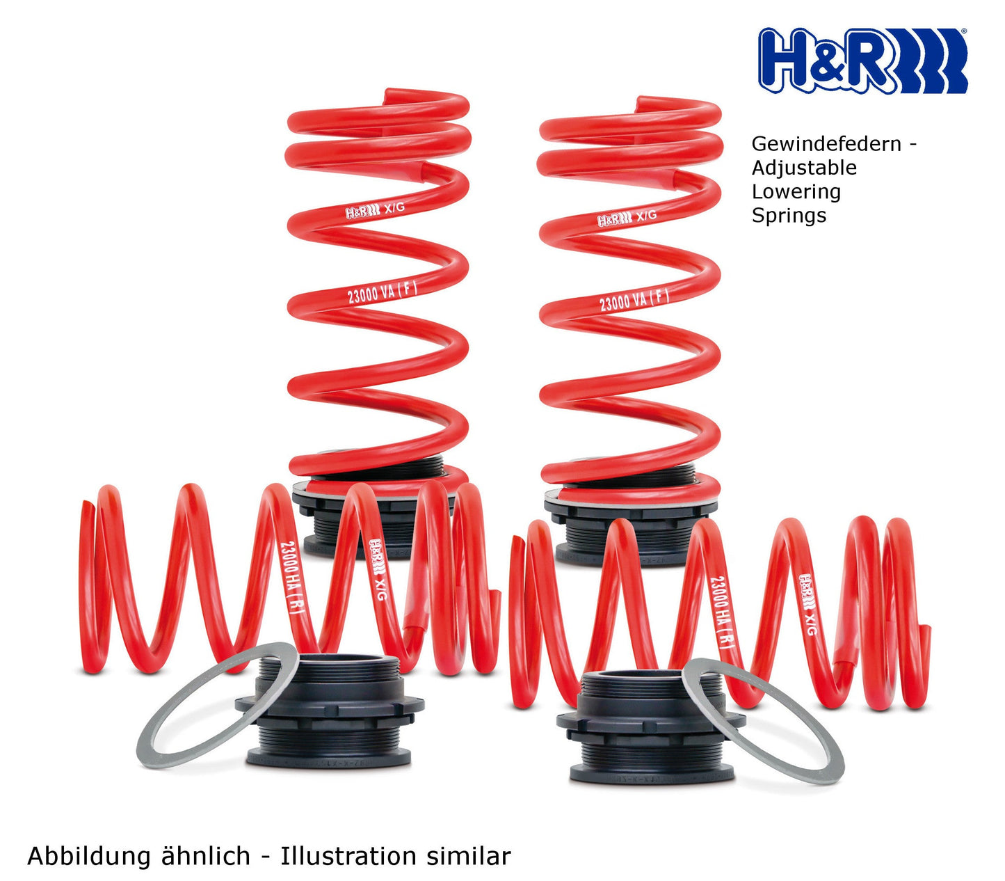 H&R BMW F11 40mm-55mm/25mm-40mm Adjustable Lowering Springs (518d, 520i, 520d, 523i, 528i(X), 530i & 535i) - Duco Car Parts UK