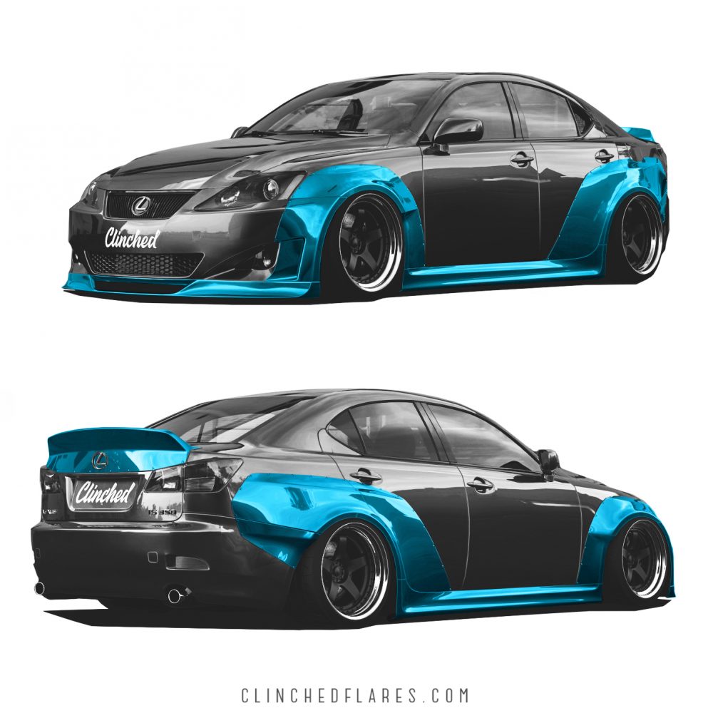 Clinched Lexus IS250 IS350 Widebody Kit | Duco Car Parts UK Car Parts