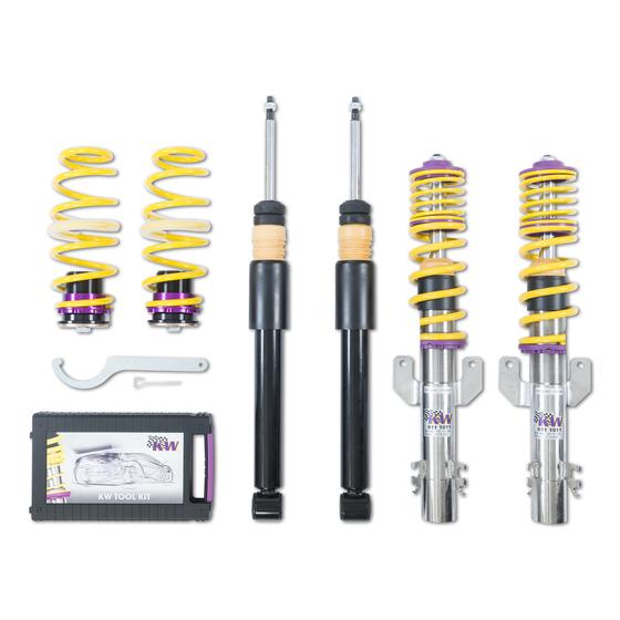 KW Audi Seat Skoda Volkswagen Street Comfort Coilover kit (8X A1, MK5 Ibiza, Fabia III & MK4 Polo)