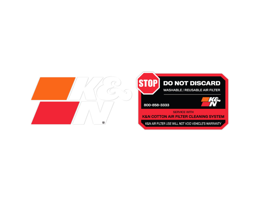 K&N 89-16063-2 "Do Not Discard" Decal/Sticker - Duco Car Parts UK
