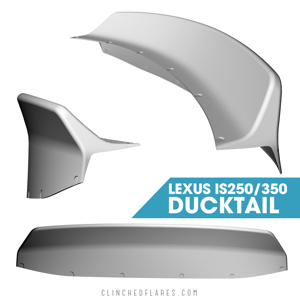 Clinched Lexus IS250/350 Ducktail Spoiler | Duco Car Parts UK Car Parts