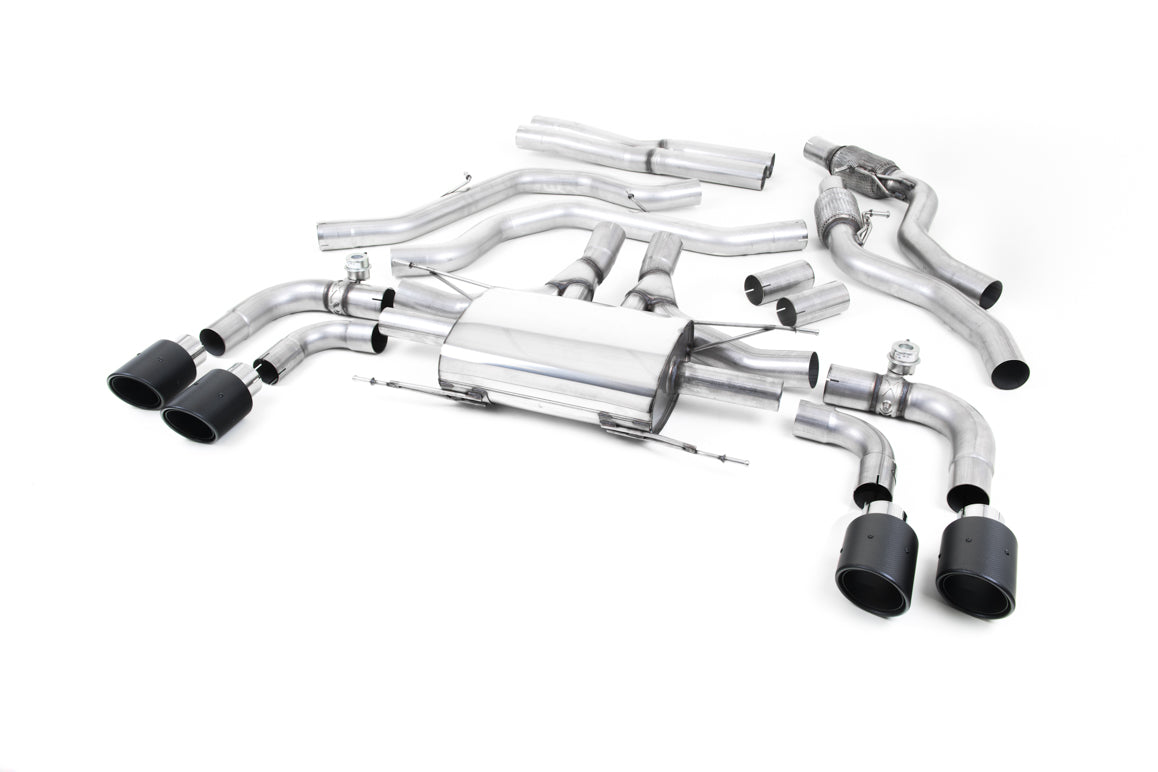 MillTek Alfa Romeo Giulia Quadrifoglio 2.9 V6 Bi-Turbo Cat-Back Exhaust (Non OPF/GPF Models)
