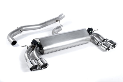 MillTek Audi 8V S3 Non-Resonated Cat-Back Exhaust (Quattro)