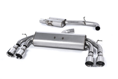 MillTek Audi 8V S3 Resonated Non-Valved Cat-Back Exhaust (Quattro)