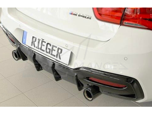 Rieger BMW 1 Series F20 F21 LCI Diffuser for Original Tailpipe Left & Right (Inc. M135i & M140i)