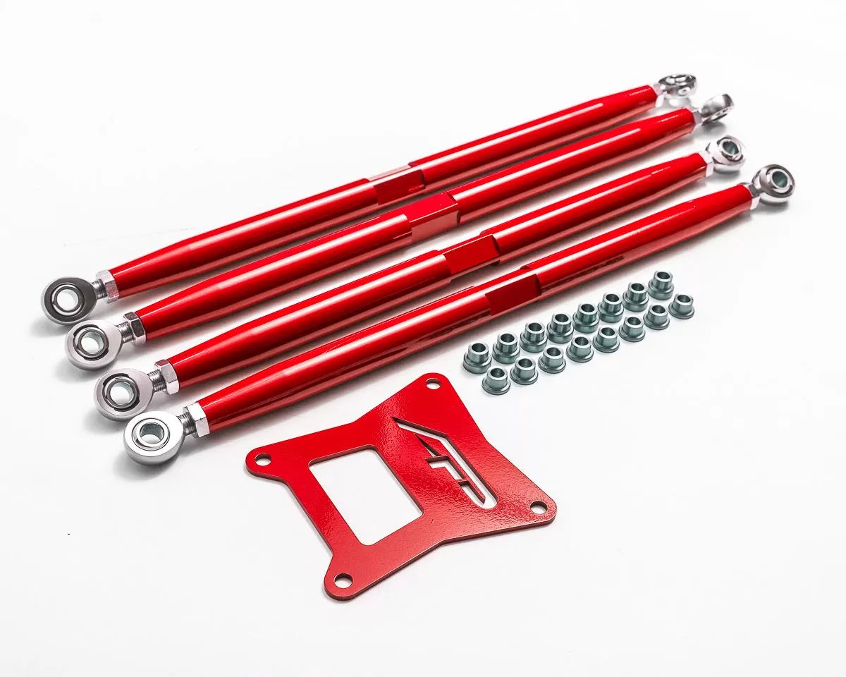 Agency Power AP-RZR-202-R Adjustable Rear Radius Arms Red Polaris RZR 1000 | XP Turbo 2017-2021 | Duco Car Parts UK Car Parts
