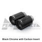 Remus BMWVW F80 F82 F87 Tailpipes (M2, M2 Competition, M3, M4 & MK7 Golf R) - Black Chrome with Carbon Insert-ML Performance