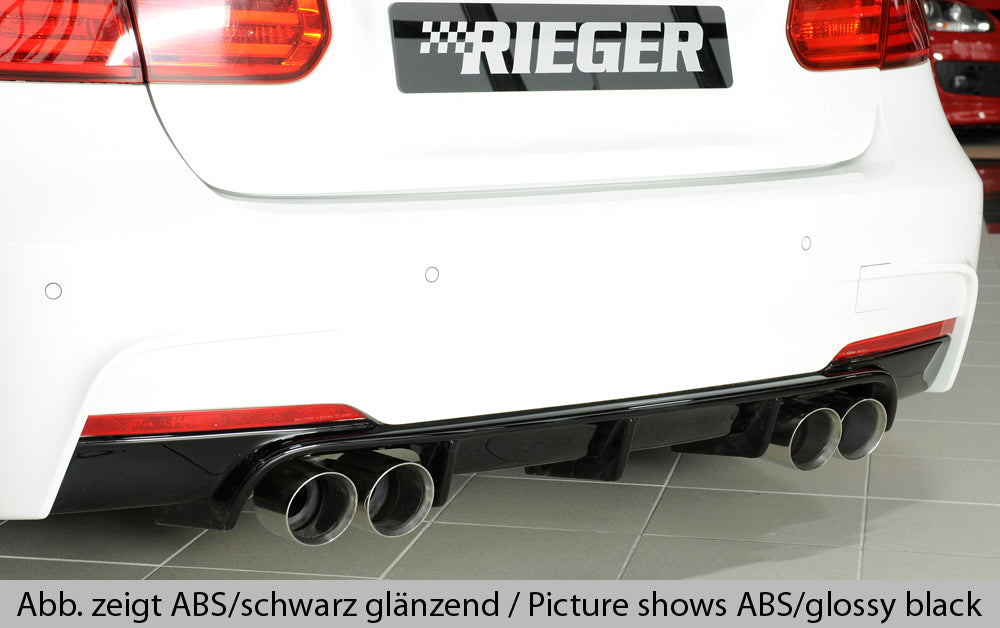 Rieger BMW 3 Series F30 F31 Rear Quad Diffuser (Inc. 320i, 335i & 340i)