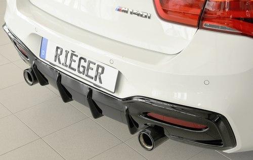 Rieger BMW 1 Series F20 F21 LCI Diffuser for Original Tailpipe Left & Right (Inc. M135i & M140i)