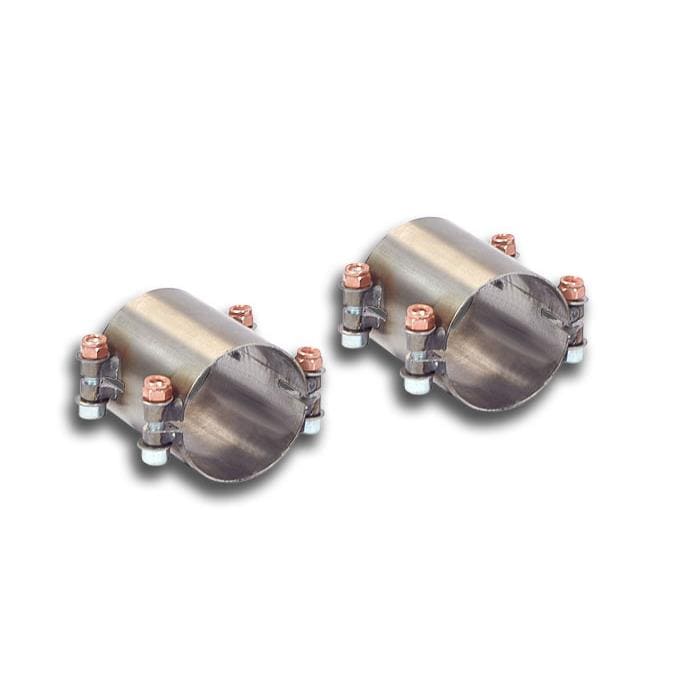 Supersprint Audi BMW Left & Right Sleeve Pipes for Stock Rear Exhaust (Inc. B8 RS4, F82 M4 & E64 M6) - Duco Car Parts UK