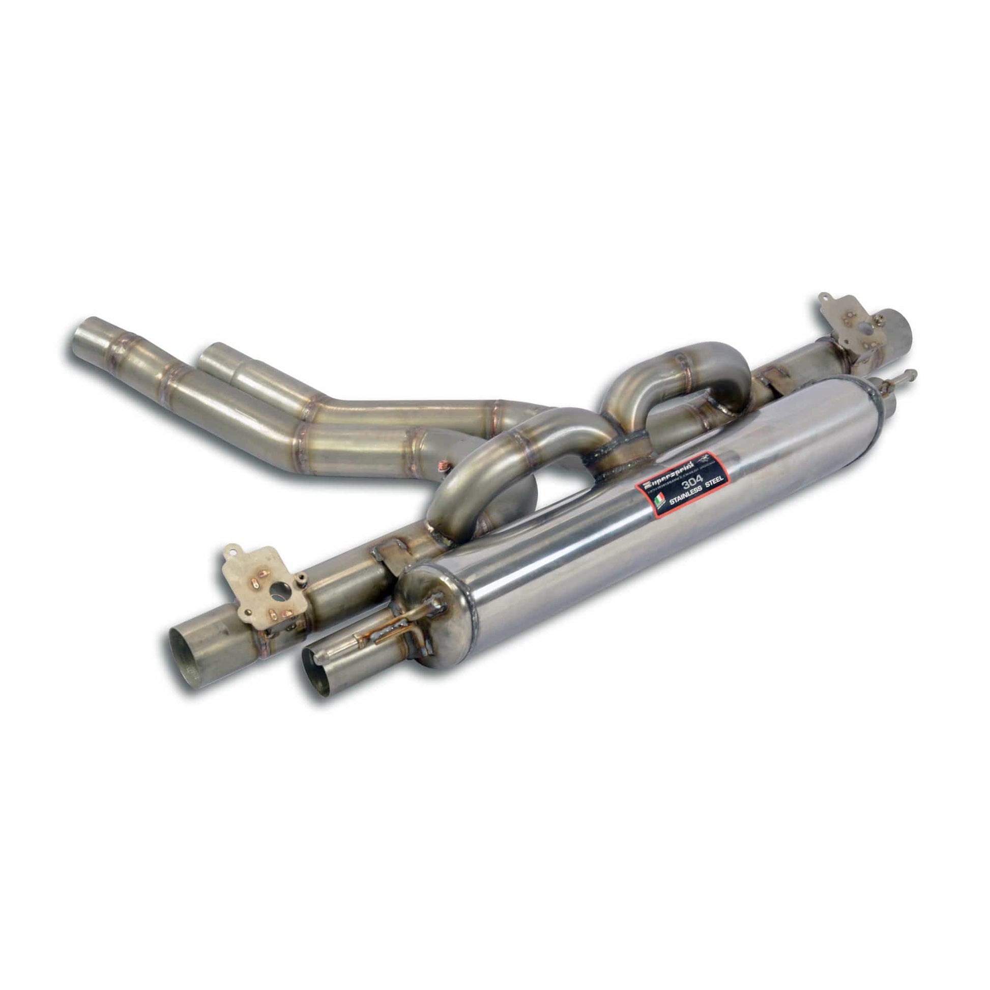 Rear exhaust with valves right-left for Porsche 536 Cayenne Coupe Turbo - Duco Car Parts UK
