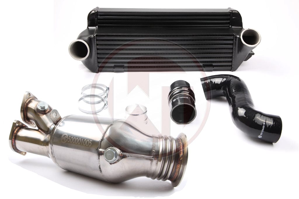 Wagner BMW E82 E88 E90 E91 E92 E93 N55 Catless Downpipe and EVO2 Competition Intercooler with Silicone Hose Kit (135i 335i & 335xi) | Duco Car Parts UK