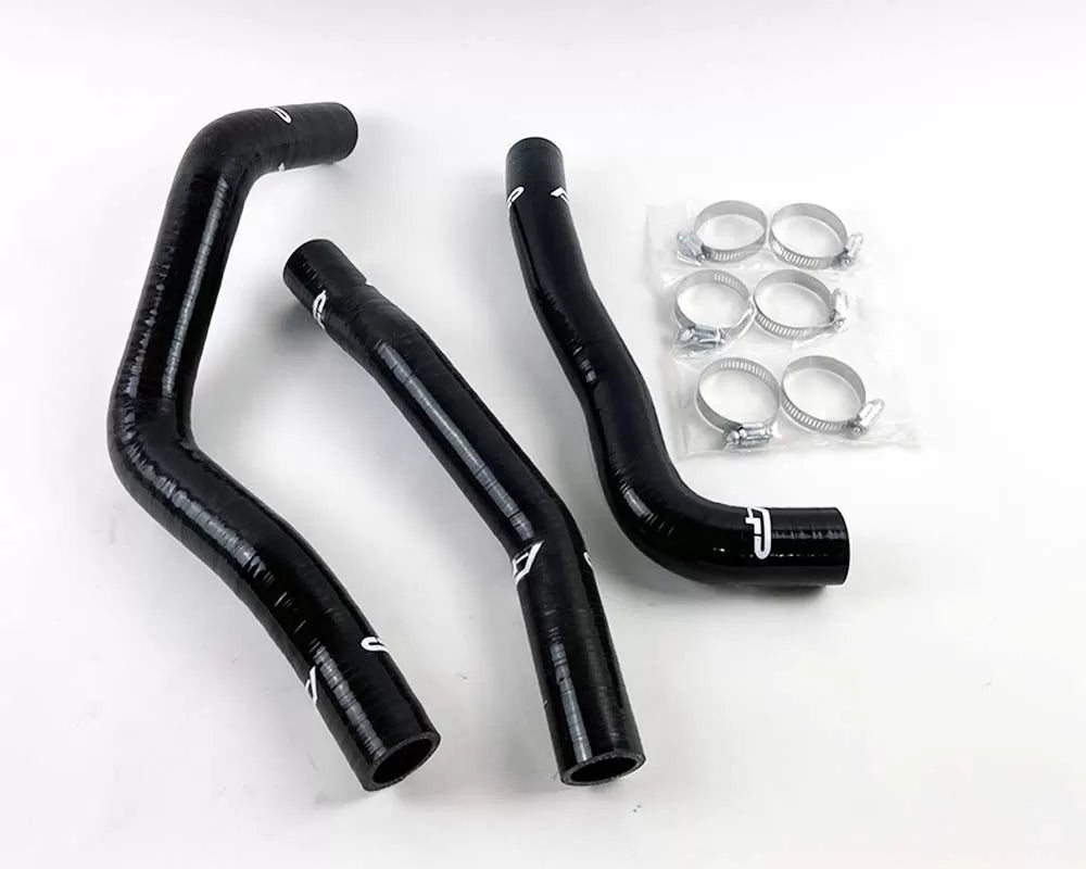 Agency Power AP-CZ4A-151BLK 3pc Silicone Radiator Hose Kit Black Mitsubishi EVO X 2008-2015 | Duco Car Parts UK Car Parts